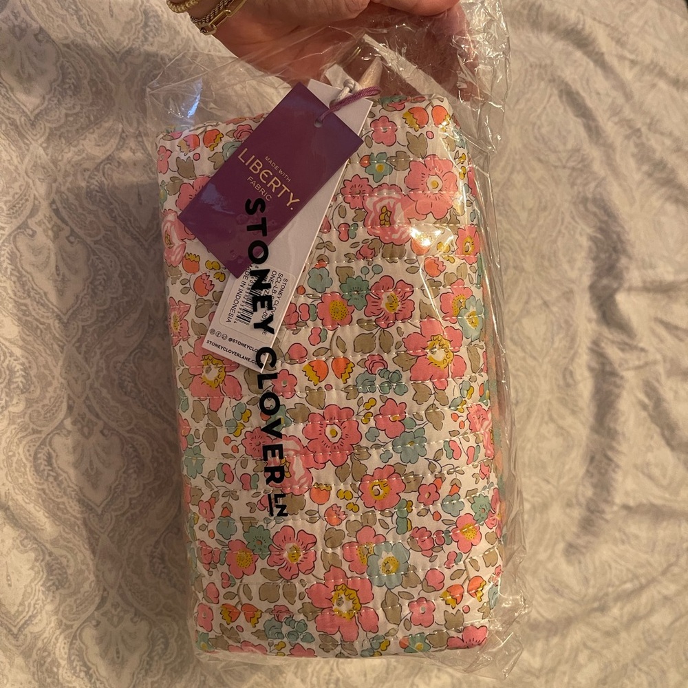 Stoney Clover Lane Multicolor Floral Pouch